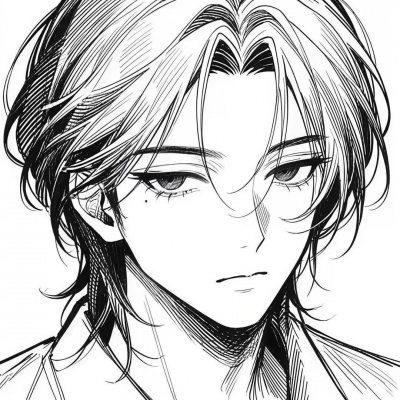 被这组灰色动漫男头帅晕！清冷感小众宝藏！ 男生头像 第3张