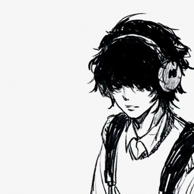 被这组灰色动漫男头帅晕！清冷感小众宝藏！ 男生头像 第10张