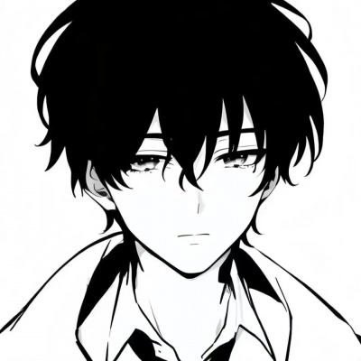被这组灰色动漫男头帅晕！清冷感小众宝藏！ 男生头像 第8张