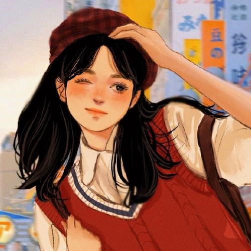 100张青春校园风女生头像大集合，甜到心坎啦！ 女生头像 第14张