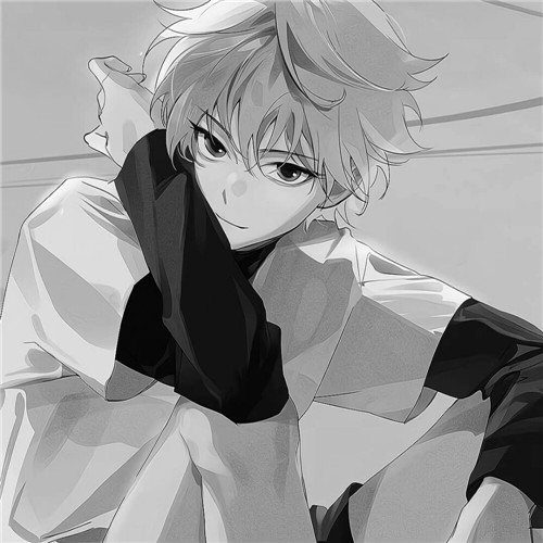 超全！100张黑白动漫男生头像高清大图 男生头像 第15张