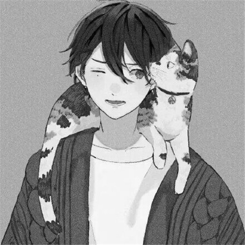 超全！100张黑白动漫男生头像高清大图 男生头像 第12张