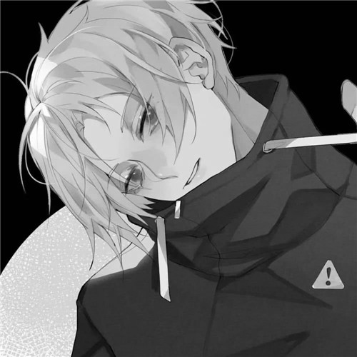 超全！100张黑白动漫男生头像高清大图 男生头像 第13张