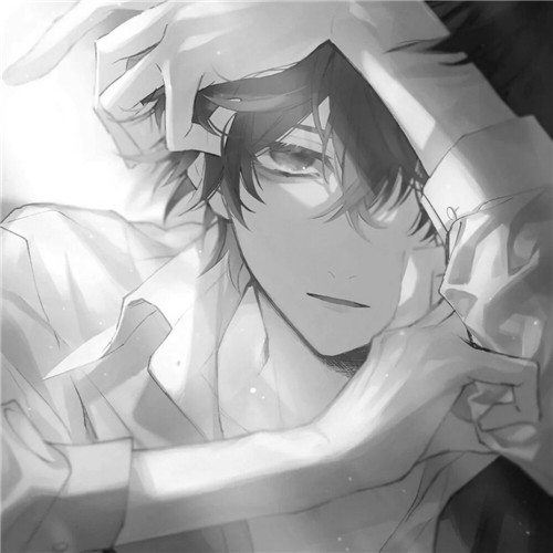 超全！100张黑白动漫男生头像高清大图 男生头像 第10张