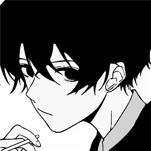 超全！100张黑白动漫男生头像高清大图 男生头像 第27张