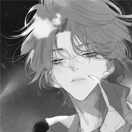 超全！100张黑白动漫男生头像高清大图 男生头像 第32张