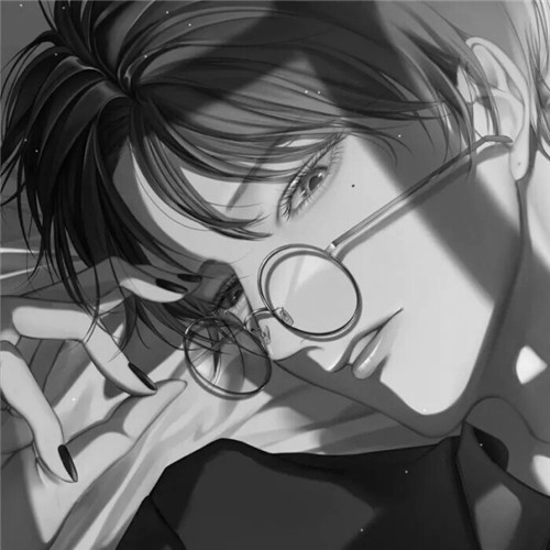 超全！100张黑白动漫男生头像高清大图 男生头像 第29张