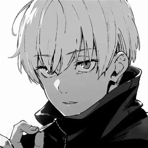 超全！100张黑白动漫男生头像高清大图 男生头像 第31张