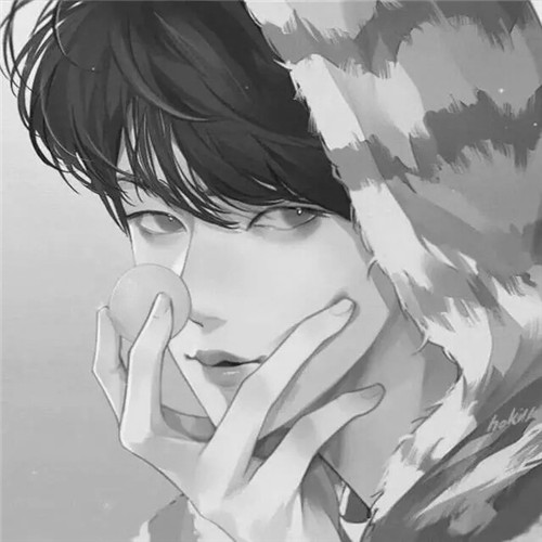超全！100张黑白动漫男生头像高清大图 男生头像 第43张