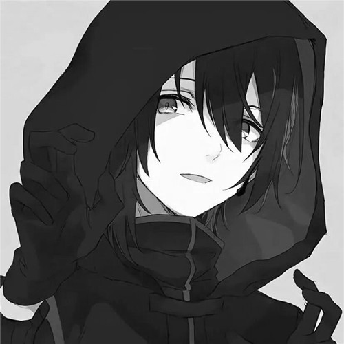 超全！100张黑白动漫男生头像高清大图 男生头像 第34张