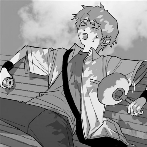 超全！100张黑白动漫男生头像高清大图 男生头像 第42张