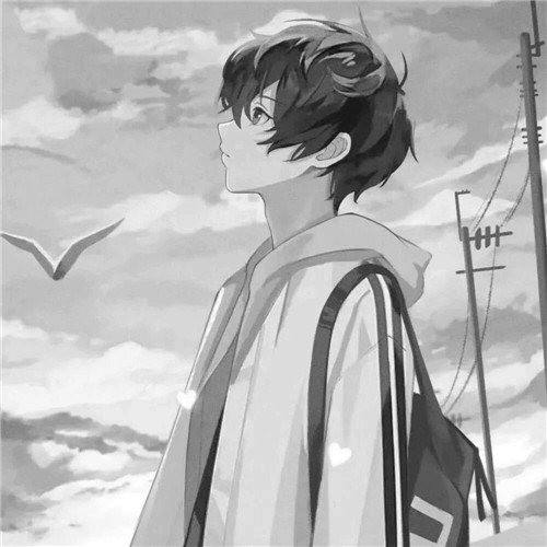 超全！100张黑白动漫男生头像高清大图 男生头像 第45张