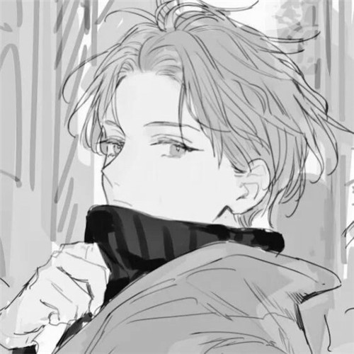 超全！100张黑白动漫男生头像高清大图 男生头像 第51张