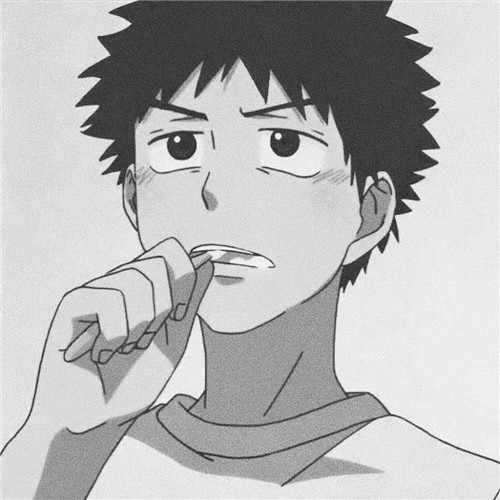 超全！100张黑白动漫男生头像高清大图 男生头像 第65张