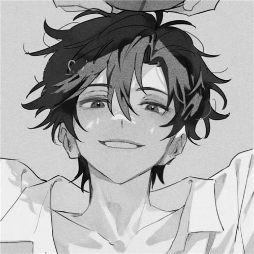 超全！100张黑白动漫男生头像高清大图 男生头像 第66张