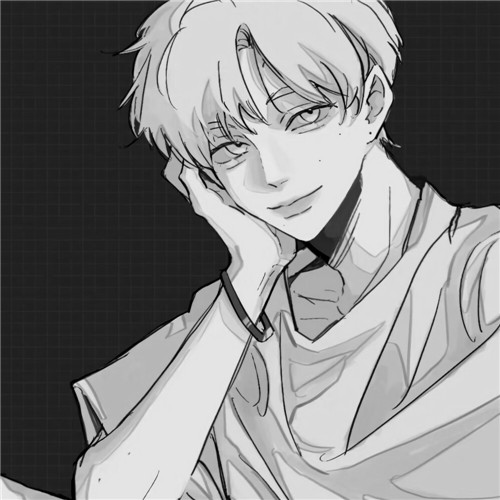 超全！100张黑白动漫男生头像高清大图 男生头像 第67张