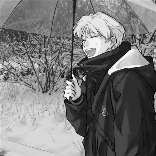 超全！100张黑白动漫男生头像高清大图 男生头像 第69张
