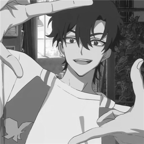 超全！100张黑白动漫男生头像高清大图 男生头像 第61张