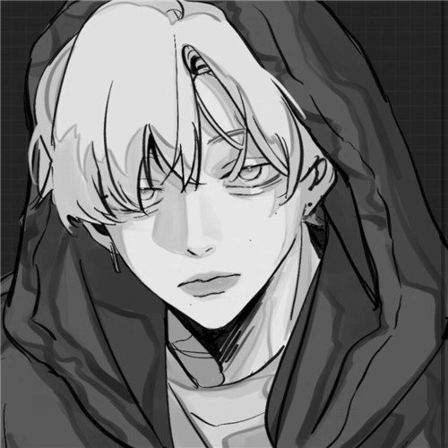 超全！100张黑白动漫男生头像高清大图 男生头像 第68张