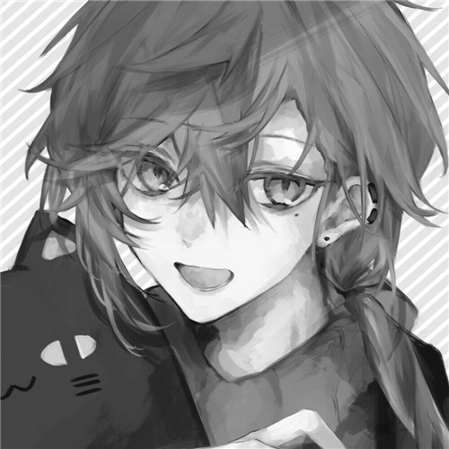 超全！100张黑白动漫男生头像高清大图 男生头像 第85张