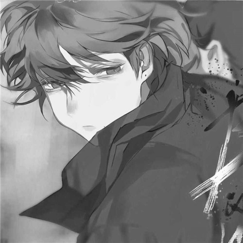超全！100张黑白动漫男生头像高清大图 男生头像 第72张