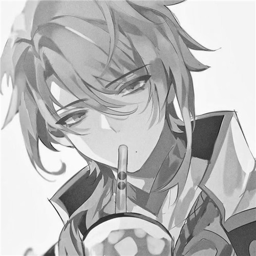 超全！100张黑白动漫男生头像高清大图 男生头像 第74张