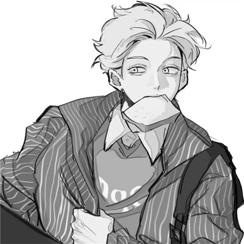 超全！100张黑白动漫男生头像高清大图 男生头像 第76张