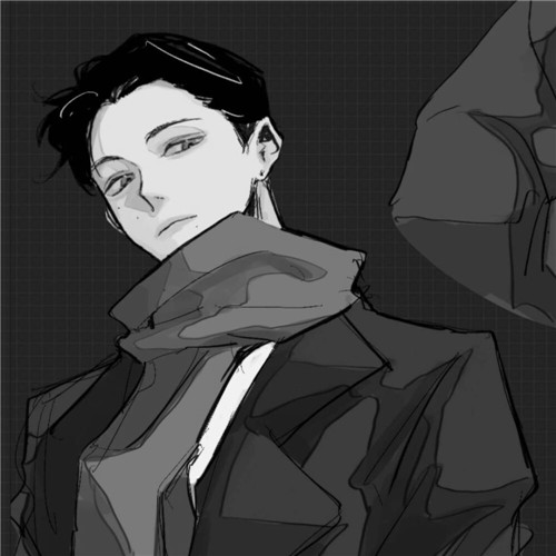 超全！100张黑白动漫男生头像高清大图 男生头像 第81张
