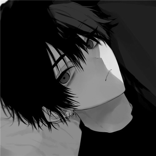 超全！100张黑白动漫男生头像高清大图 男生头像 第83张