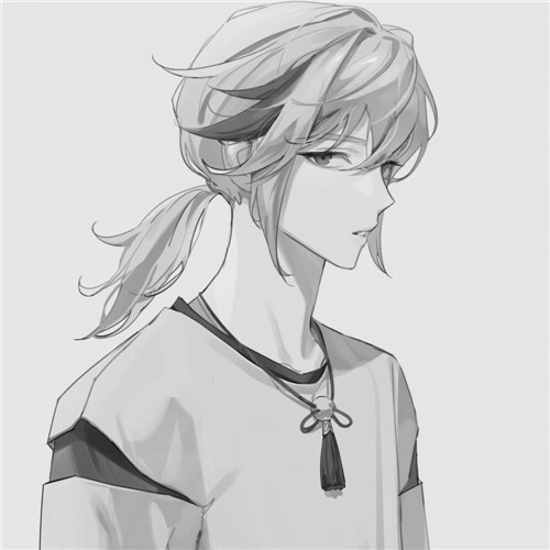 超全！100张黑白动漫男生头像高清大图 男生头像 第98张