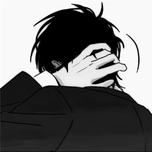 超全！100张黑白动漫男生头像高清大图 男生头像 第95张