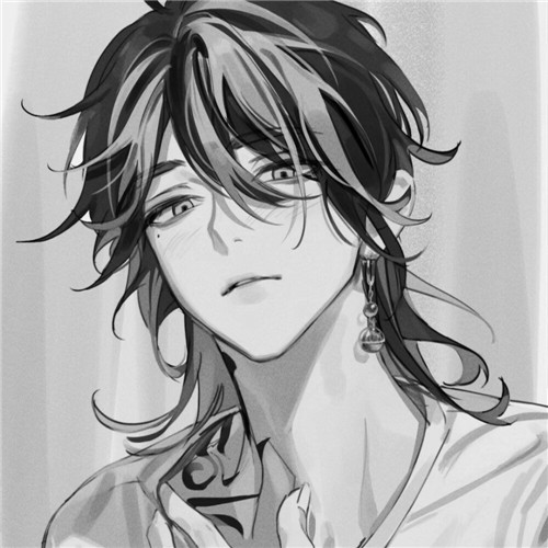 超全！100张黑白动漫男生头像高清大图 男生头像 第88张
