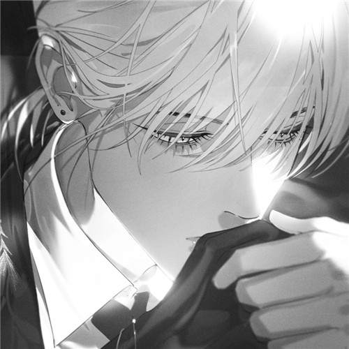 超全！100张黑白动漫男生头像高清大图 男生头像 第92张