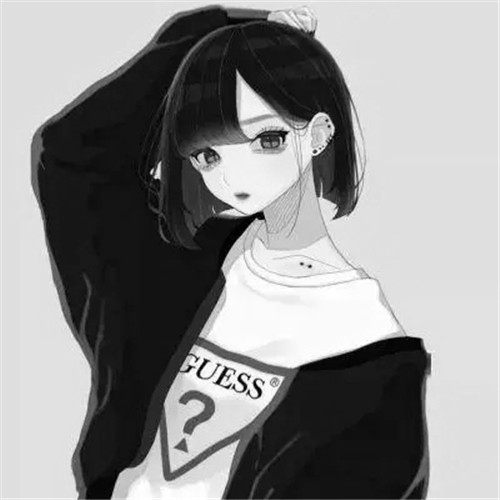 超绝！黑白漫画女生头像高清大集合 女生头像 第3张