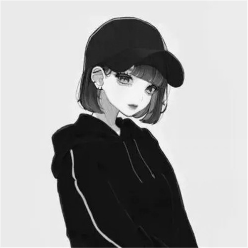 超绝！黑白漫画女生头像高清大集合 女生头像 第9张
