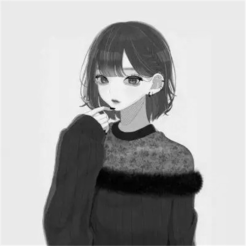 超绝！黑白漫画女生头像高清大集合 女生头像 第5张