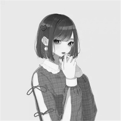 超绝！黑白漫画女生头像高清大集合 女生头像 第7张