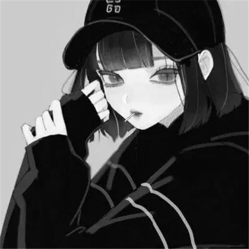超绝！黑白漫画女生头像高清大集合 女生头像 第2张