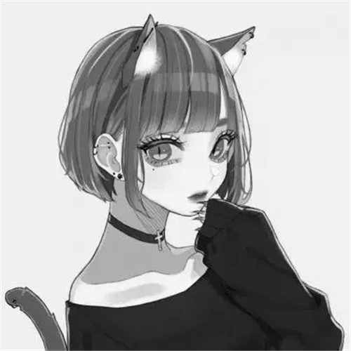 超绝！黑白漫画女生头像高清大集合 女生头像 第11张