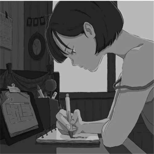 超绝！黑白漫画女生头像高清大集合 女生头像 第24张