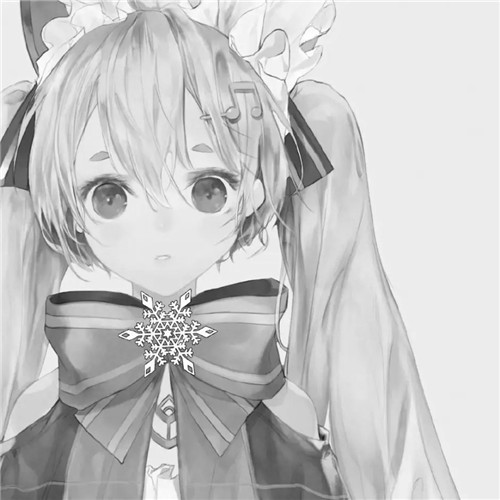 超绝！黑白漫画女生头像高清大集合 女生头像 第19张