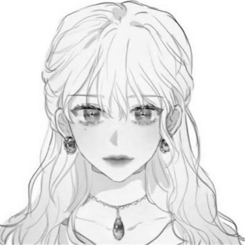 超绝！黑白漫画女生头像高清大集合 女生头像 第14张