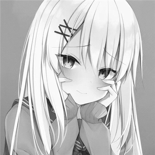 超绝！黑白漫画女生头像高清大集合 女生头像 第29张