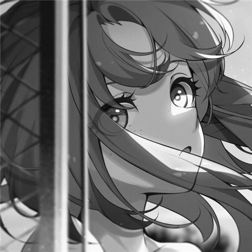 超绝！黑白漫画女生头像高清大集合 女生头像 第33张