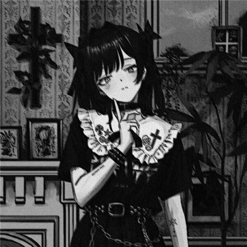 超绝！黑白漫画女生头像高清大集合 女生头像 第28张