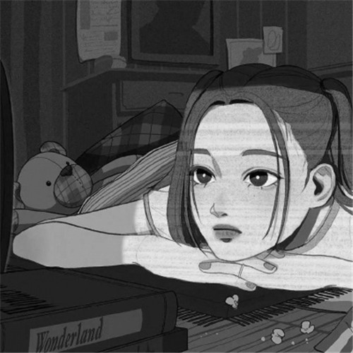 超绝！黑白漫画女生头像高清大集合 女生头像 第25张