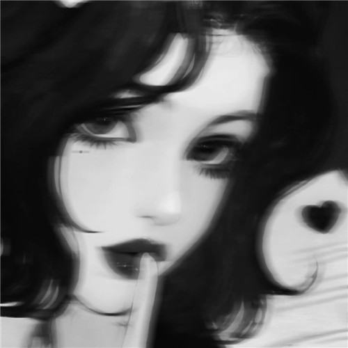超绝！黑白漫画女生头像高清大集合 女生头像 第26张