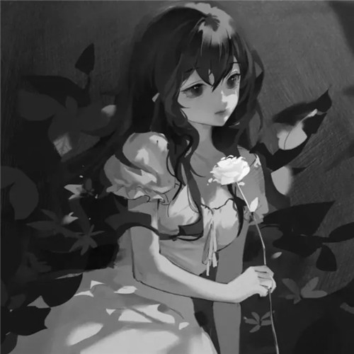 超绝！黑白漫画女生头像高清大集合 女生头像 第38张