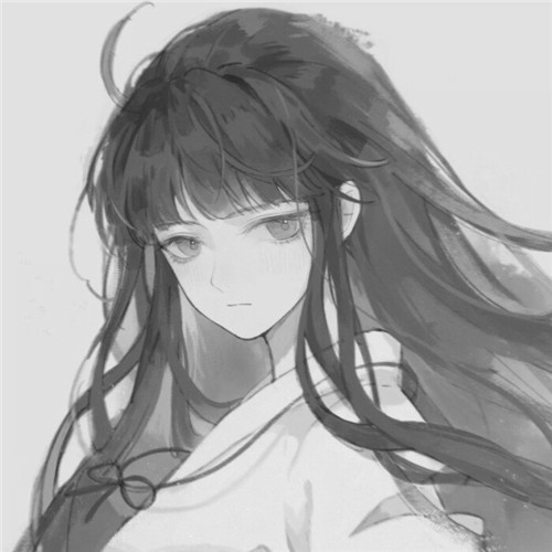 超绝！黑白漫画女生头像高清大集合 女生头像 第47张