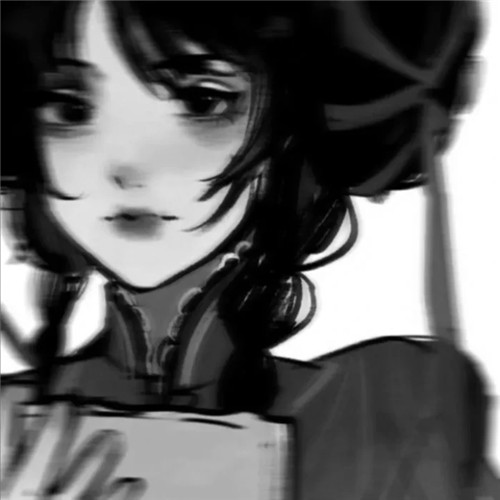 超绝！黑白漫画女生头像高清大集合 女生头像 第41张